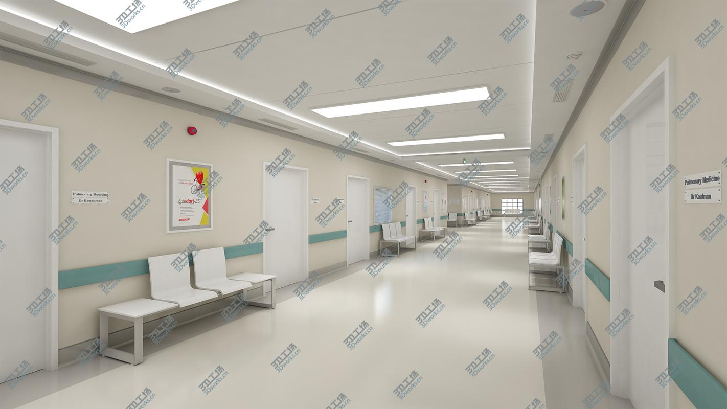 images/goods_img/2021040232/3D Photorealistic Hospital Hallway Corridor-2 model/5.jpg